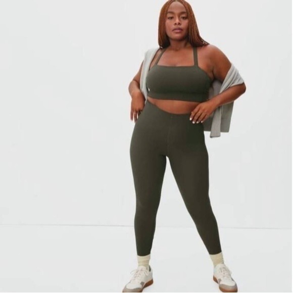 Everlane The Perform Sculpt Athleisure Legging size S in forest dark green - Picture 1 of 15